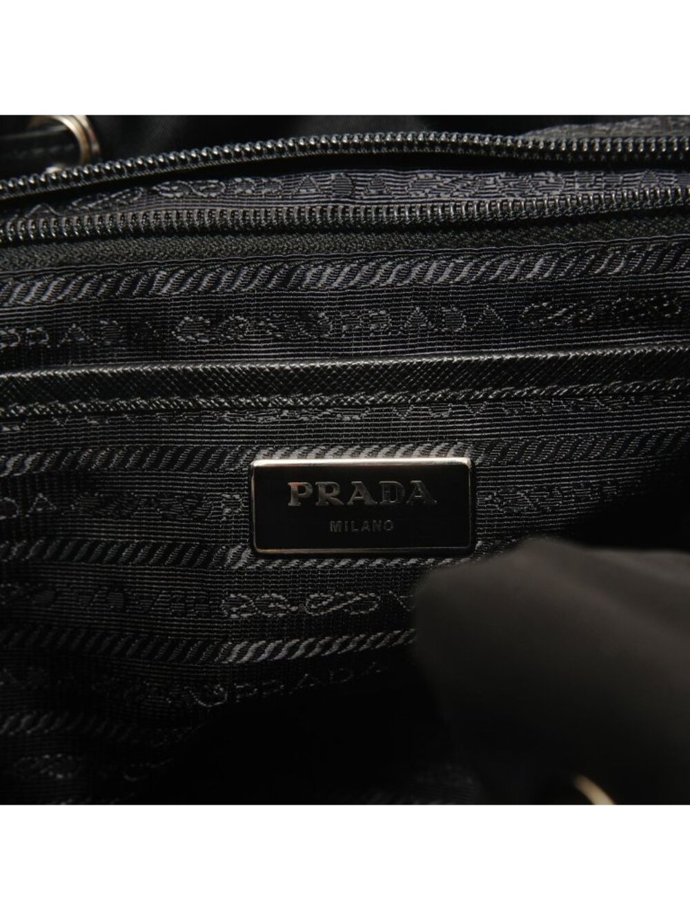 Prada Backpack Nylon Studs Leather - Picture 9 of 10
